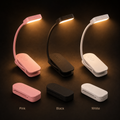 Pocket-Size Rechargeable Clip-On Book Light – 3 Light Tones & 3 Brightness Levels